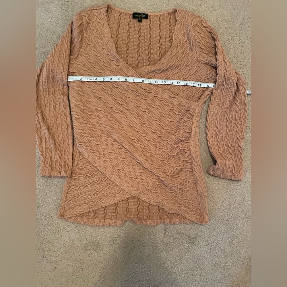 LIKE NEW mauve surplice sweater